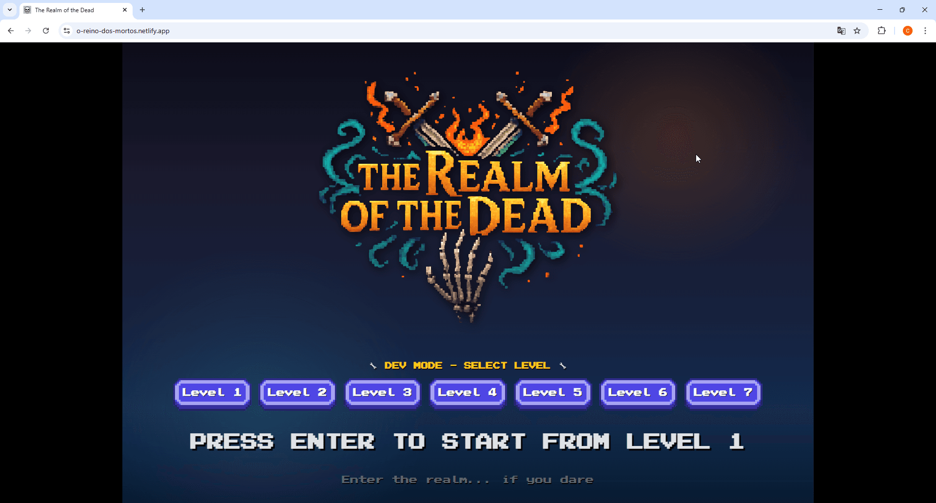 The Realm of the Dead - Tactical Game Web RPG